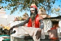 Spiritual Guru Shaiva sadhu, Orchha, India Royalty Free Stock Photo