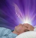 Spiritual help during a healing session Royalty Free Stock Photo