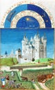 Spiritual hermetic illustration of the trÃÂ¨s riches heures du duc de berry by the painter brothers limbourg