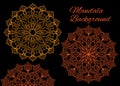 Spiritual Mandala Outline Art, Beautiful Mandala Vector Art Royalty Free Stock Photo
