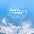 Spiritual Words to Inspire You and Raise Your Vibration Wall Art Royalty Free Stock Photo