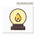 Spiritualism color icon