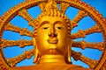 Spirituality. Golden Buddha, Wat Phra Yai Temple, Thailand. Religion Symbol.