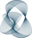 Spirograph abstract element on a white background