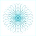 Spirograph geometric shape suitable for watermark