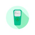 Spirometer medical equipment. The device determines the volume of the lungs. Vector flat icon Royalty Free Stock Photo