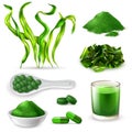 Spirulina Realistic Set