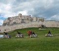 Spissky hrad Slovakia Family time with cannons