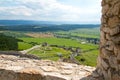 Spissky hrad Slovakia View of the outer castle Royalty Free Stock Photo