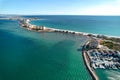 Spit of the spanish town of La Manga del Mar Menor. Spain Royalty Free Stock Photo