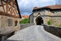 Spital-bastion gate in Rothenburg ob der Tauber in Germany