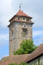 Spital-bastion gate tower in Rothenburg ob der Tauber in Germany