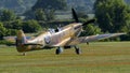 Spitfire fighter aircraft taking off