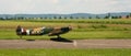 Spitfire landing Royalty Free Stock Photo