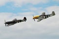 Spitfire and Mustang fighters Royalty Free Stock Photo