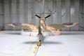 Spitfire in the workshop Royalty Free Stock Photo