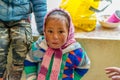 Spiti, Himachal Pradesh, India - March 24, 2019 : Photo of girl in spiti