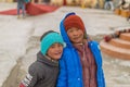 Spiti, Himachal Pradesh, India - March 24, 2019 : Photo of himalayan kids in spiti