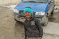 Spiti, Himachal Pradesh, India - March 24, 2019 : Photo of himalayan kids in spiti