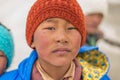 Spiti, Himachal Pradesh, India - March 24, 2019 : Photo of himalayan kids in spiti