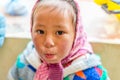 Spiti, Himachal Pradesh, India - March 24, 2019 : Portrait of girl in spiti