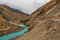 Spiti river valley Royalty Free Stock Photo