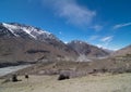 Dhankhar Village, Spiti Valley, Himachal Royalty Free Stock Photo