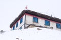 A Traditional House - Snow Covered Langza Village, Spiti Valley, Himachal Pradesh Royalty Free Stock Photo