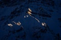 Spiti Valley in India. Himalaya mountain range, aerial view on the hill, Ladakh in India. Asia mountain Himalayas, blue winter Royalty Free Stock Photo