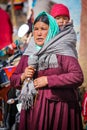 Native people in a Small village called Komic in the cold desert of Spiti valley