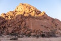 The Spitzkoppe area around sunset