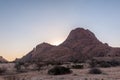 The Spitzkoppe area around sunset