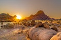 Spitzkoppe mountain sunset, Namibia, Africa