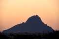 The Spitzkoppe photographed at sunset Royalty Free Stock Photo