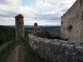 SpiÃÂ¡ Castle is a castle ruin that occupies the top of the travertine hill SpiÃÂ¡ Castle Hill.Slovakia Royalty Free Stock Photo