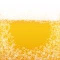 Splash beer. Background for craft lager. Oktoberfest foam. Festi