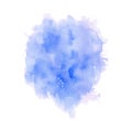 Splash blue watercolor abstract stain painted background