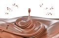 Splash chocolate isolated illustration 3d rendering