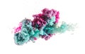Splash of colors. Colorful ink clouds on white background. Art and creative Royalty Free Stock Photo