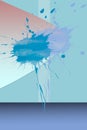 Splash Eclaboussure colorÃÂ©e sur mur Royalty Free Stock Photo