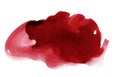 Splash of Dark Red Watercolor Royalty Free Stock Photo