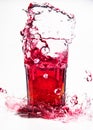 Splash drink Royalty Free Stock Photo