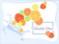 Splash Health Food Citrus fall in water Royalty Free Stock Photo