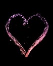Splash Heart Royalty Free Stock Photo