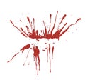 Splash inkblot,blood Royalty Free Stock Photo