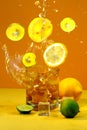 Splash of lemon and lime tea