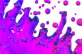 Splash of liquid abstract background, colorful backdrop 3d rendering Royalty Free Stock Photo