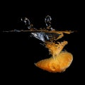 Splash orange Royalty Free Stock Photo