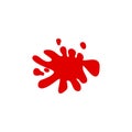 Splash, red apple multicolored icon Royalty Free Stock Photo