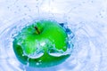 Splash-serie: green apple